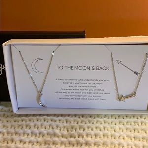 To the moon and back two necklaces for you & 1